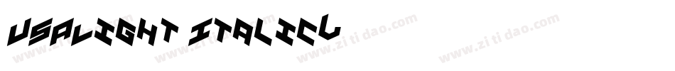 USALight Italic字体转换